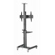 Gembird TVS-70T-02 Aluminum TV floor stand with caster wheels, 37