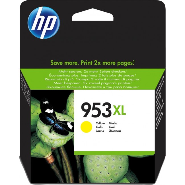 HP 953XL - Hojtydende - gul - original HP 953XL - Hojtydende - gul - original
