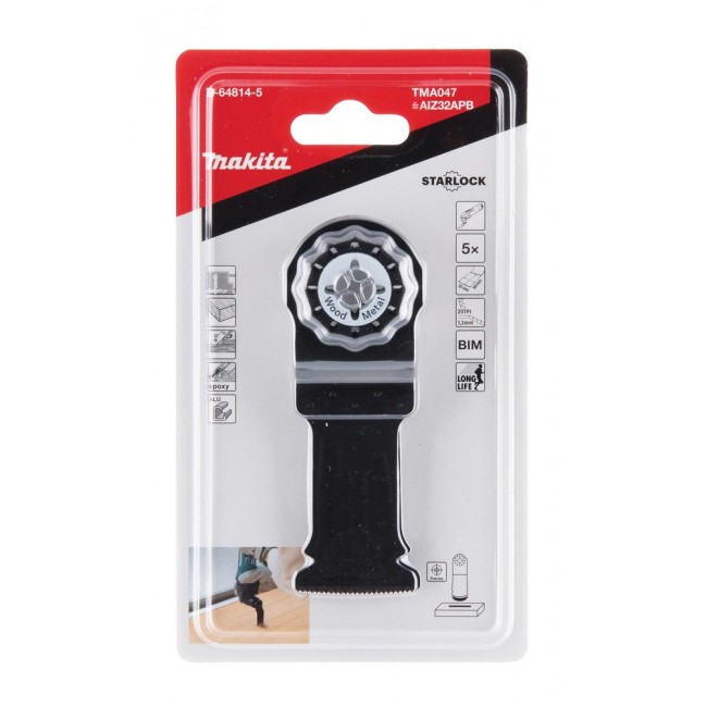 Makita B-64814-5 jigsaw/scroll saw/reciprocating saw blade Bimetal 5 pc(s) Makita B-64814-5 jigsaw/scroll saw/reciprocating saw blade Bimetal 5 pc(s)