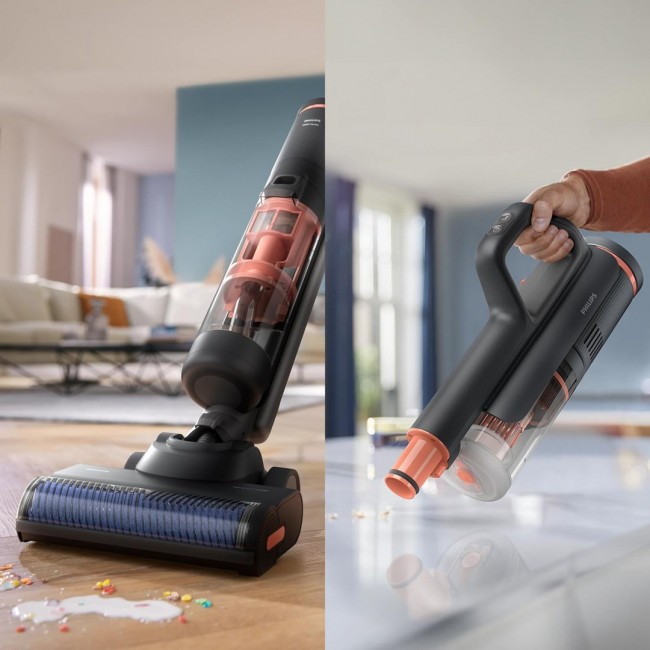 Philips 6000 series XW6264/11 stick vacuum/electric broom Battery Dry&wet Cyclonic Bagless Grey