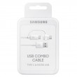 Samsung EP-DG930 USB cable 1.5 m USB 2.0 USB A USB C/Micro-USB B White Samsung EP-DG930 USB cable 1.5 m USB 2.0 USB A USB C/Micro-USB B White