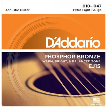 D'Addario EJ15 - acoustic guitar strings (10-47)