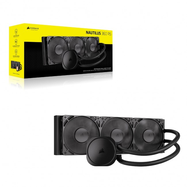 Corsair Nautilus 360 RS Motherboard All-in-one liquid cooler Black Corsair Nautilus 360 RS Motherboard All-in-one liquid cooler Black