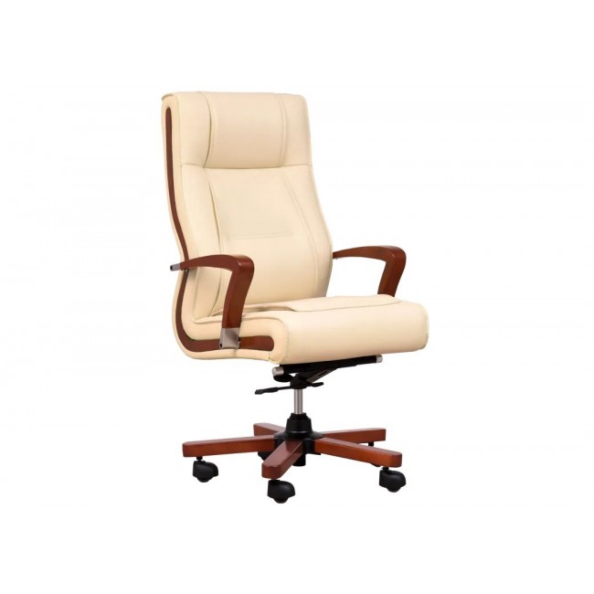 AMBASSADOR cream leather armchair AMBASSADOR cream leather armchair