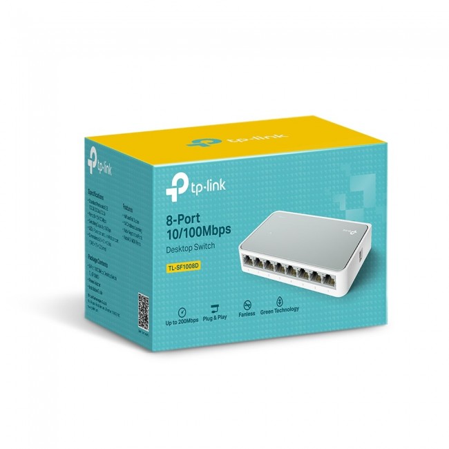 TP-Link TL-SF1008D Unmanaged Fast Ethernet (10/100) White