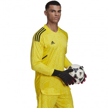 adidas Condivo 22 Jersey Long Sleeve Men's Goalkeeper T-Shirt Yellow HF0137