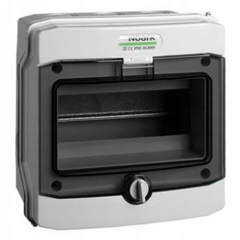 PLASTIC INSTALLATION ENCLOSURE IP65 surface-mounted, 1x6 modules. PHS 6T NOARK 113262