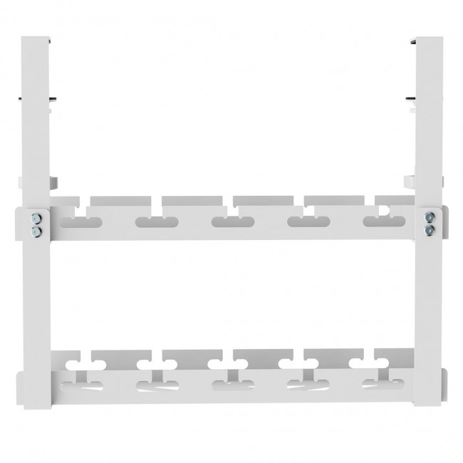 Maclean under-desk cable organizer, max. load 5kg, 2 levels, white, MC-104 W Maclean under-desk cable organizer, max. load 5kg, 2 levels, white, MC-104 W