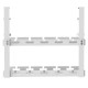 Maclean under-desk cable organizer, max. load 5kg, 2 levels, white, MC-104 W Maclean under-desk cable organizer, max. load 5kg, 2 levels, white, MC-104 W