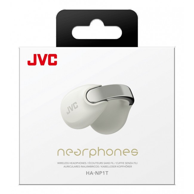 JVC HA-NP1TWU - open-back TWS earcuff headphones, white JVC HA-NP1TWU - open-back TWS earcuff headphones, white