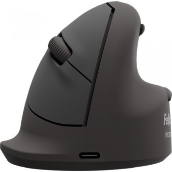 Fellowes Vertical Wireless Mouse Breyta Plus+ Ergonomic Right Handed Vertical Mouse with Antibacterial Protection Large