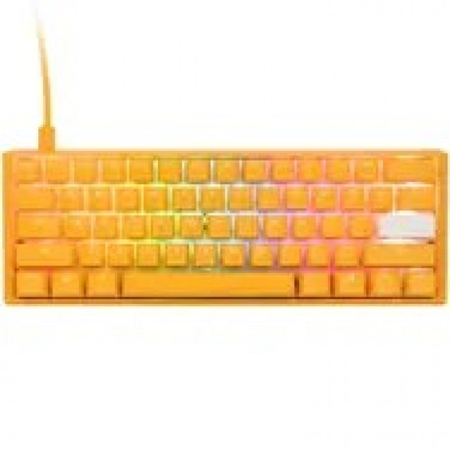 Ducky One 3 Yellow Mini Gaming Tastatur RGB LED - MX-Clear US keyboard USB US English