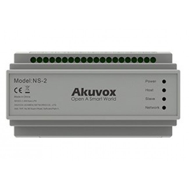Akuvox NS-2 network switch Fast Ethernet (10/100) DIN rail Grey
