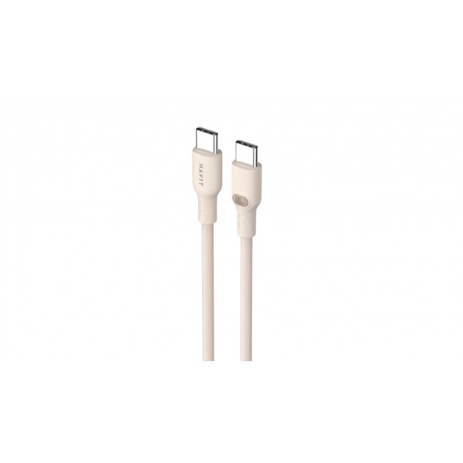 Havit CB6284 - USB Type C to USB Type C cable, 2.0 m (beige)