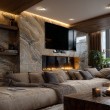 Maclean MC-891 Electric TV Wall Mount Bracket with Remote Control Height Adjustment 37'' - 70