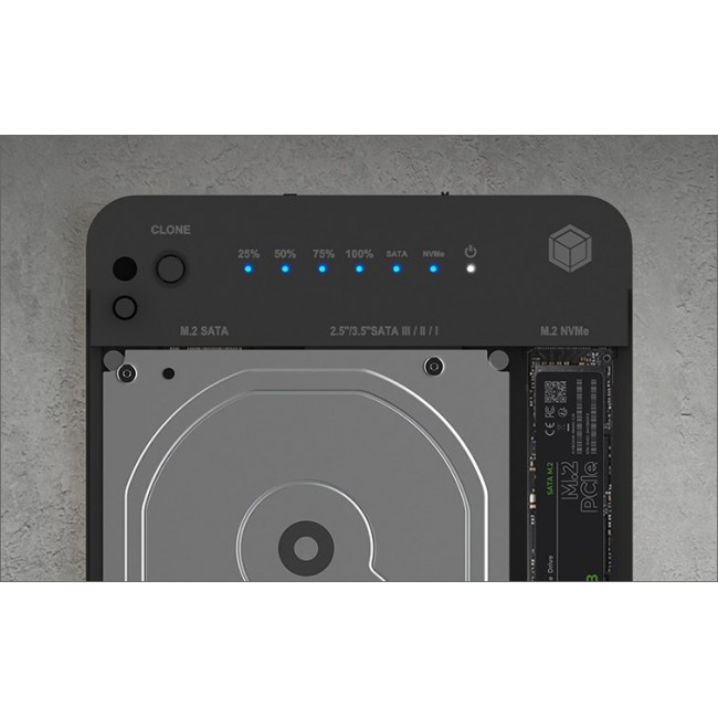 ICY BOX IB-2915MSCL-C31 USB 3.2 Gen 2 (3.1 Gen 2) Type-C Black
