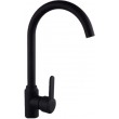 PYRAMIS LEFKADA sink (59x44) 1B 1D black + Lungo volcano Black Edition tap - 070261111LBE