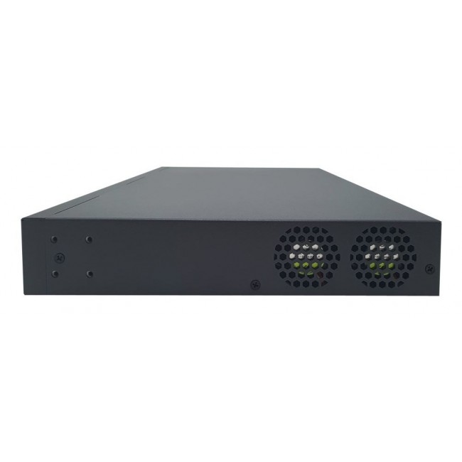 LevelOne 28-Port L3 Lite Managed Gigabit PoE Switch, 802.3af/at PoE, 24 PoE Outputs, 400W Power Budget, 4 x 10G SFP+, Dual AC Redundant Power Supply