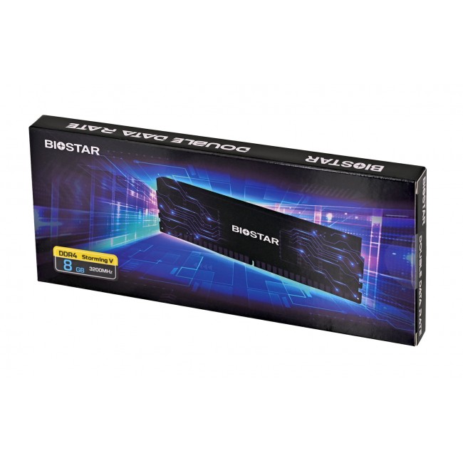 Biostar DDR4 Storming V memory module 8 GB 1 x 8 GB 3200 MHz (DX32NU4H08)