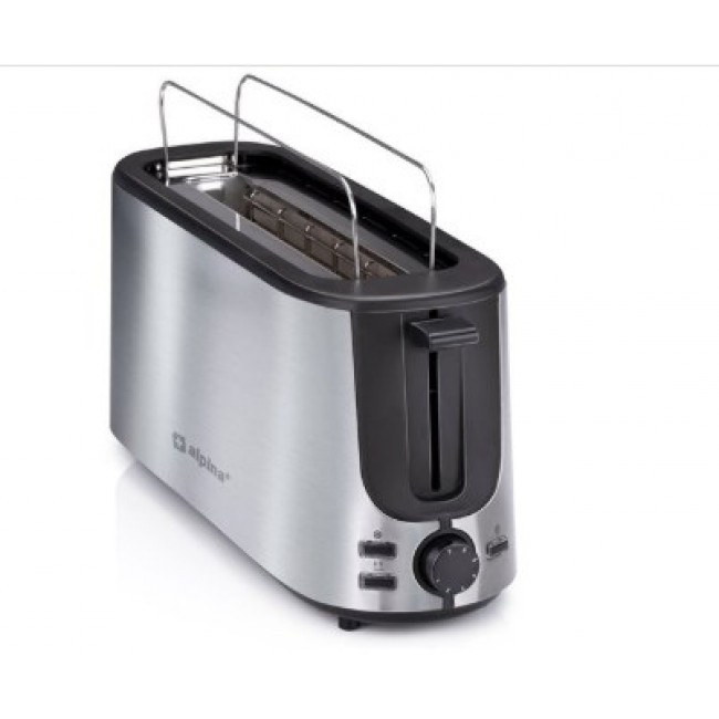 Alpina 8711252473512 toaster 7 2 slice(s) 1000 W Black, Silver