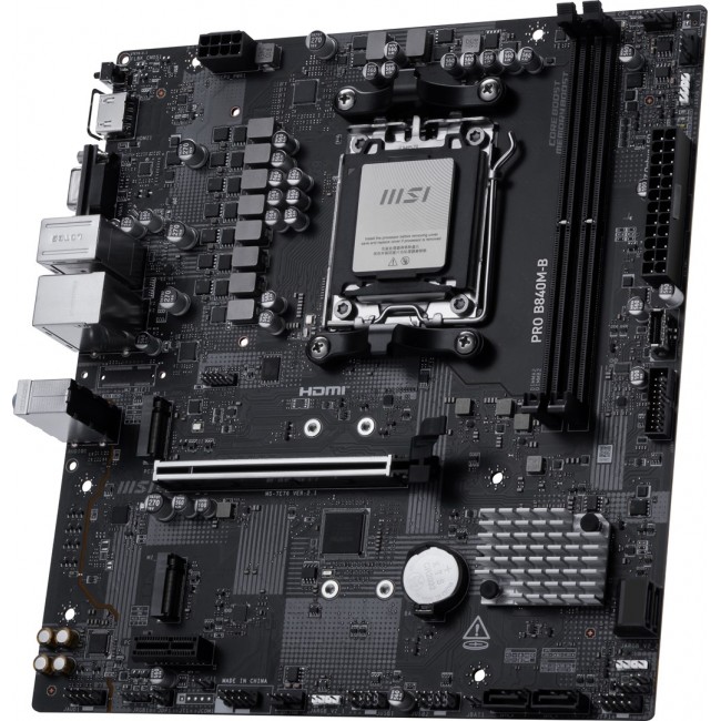 MSI PRO B840M-B motherboard AMD B840 Socket AM5 micro ATX MSI PRO B840M-B motherboard AMD B840 Socket AM5 micro ATX