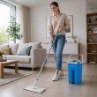 Esperanza EHS004 Flat mop with bucket