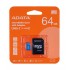 ADATA 64GB, microSDHC, Class 10 UHS-I