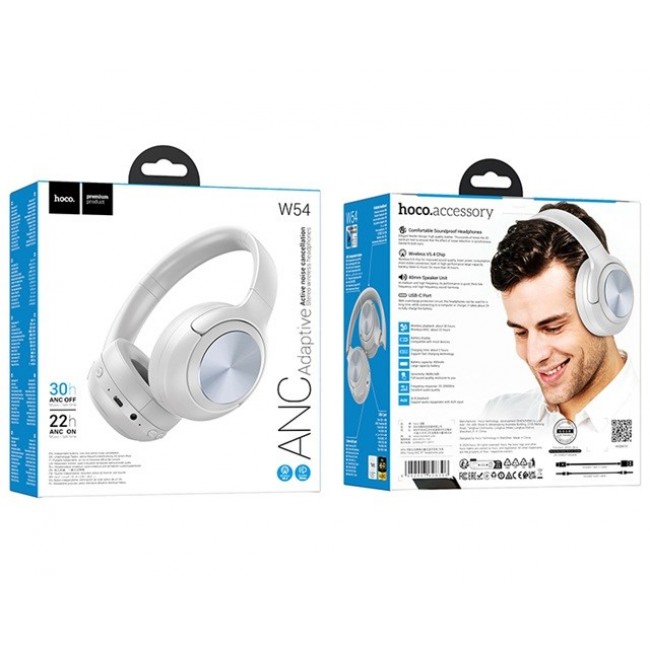 Hoco W54 Young Headset with ANC In-ear Wireless Bluetooth Grey
