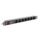 Lanberg PDU-07F-0200-BK power distribution unit (PDU) 7 AC outlet(s) 1U Black Lanberg PDU-07F-0200-BK power distribution unit (PDU) 7 AC outlet(s) 1U Black