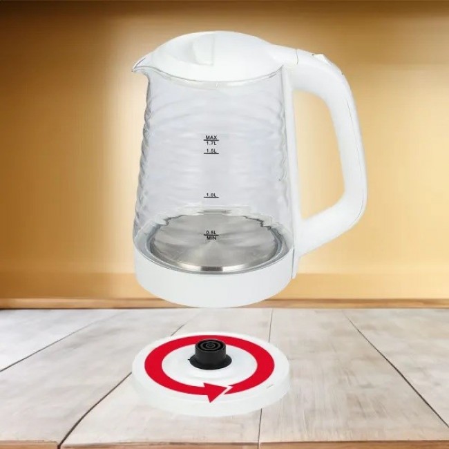 MPM MCZ-124 electric kettle 1.7 L 2200 W White MPM MCZ-124 electric kettle 1.7 L 2200 W White
