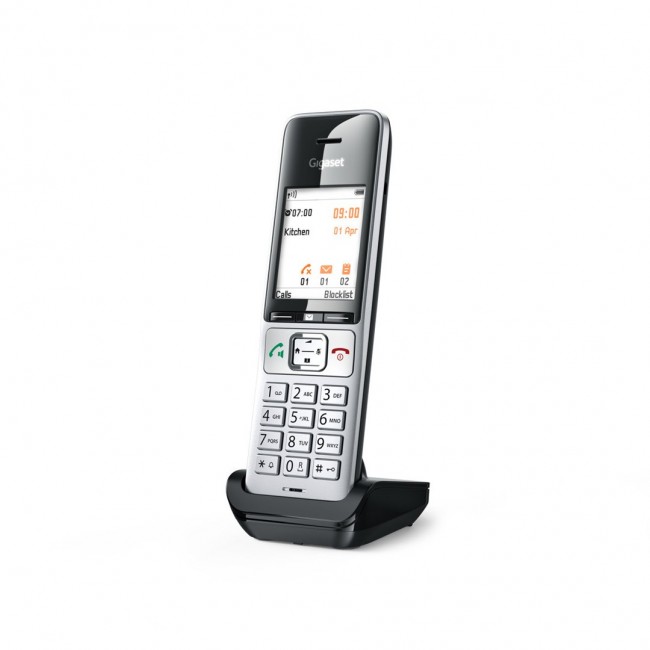 Gigaset COMFORT 500HX Analog/DECT telephone Caller ID Black, Silver