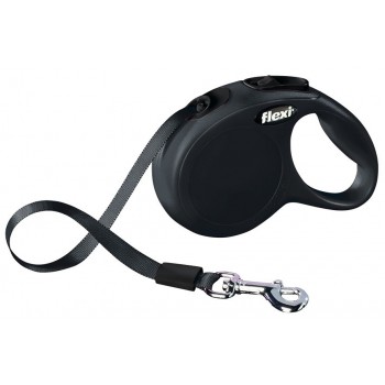 Flexi New CLASSIC 3 m Black Dog Retractable lead