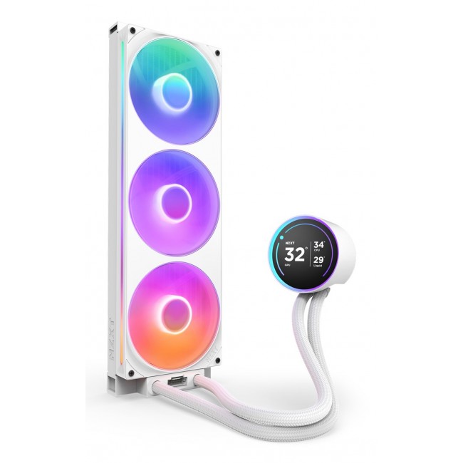 NZXT Kraken Elite 420 RGB Processor All-in-one liquid cooler 14 cm White 1 pc(s)