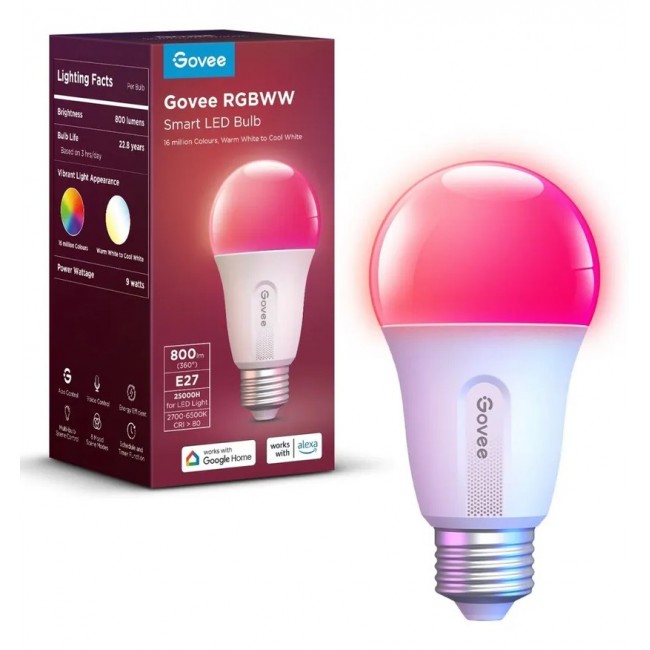 Govee Smart Wifi&BLE Light Bulb 800lm
