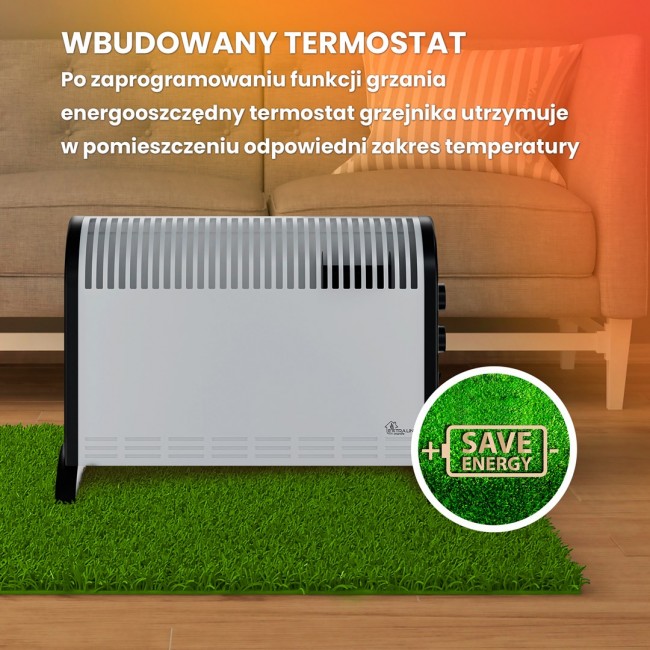 Extralink Convector heater LCV-06 2000W, 3 modes, thermostat, fan