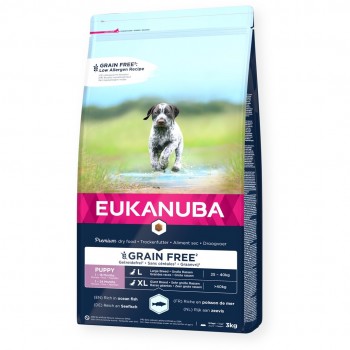 EUKANUBA Premium Grain Free Puppy Medium & Large Ocean fish - dry dog food - 3kg