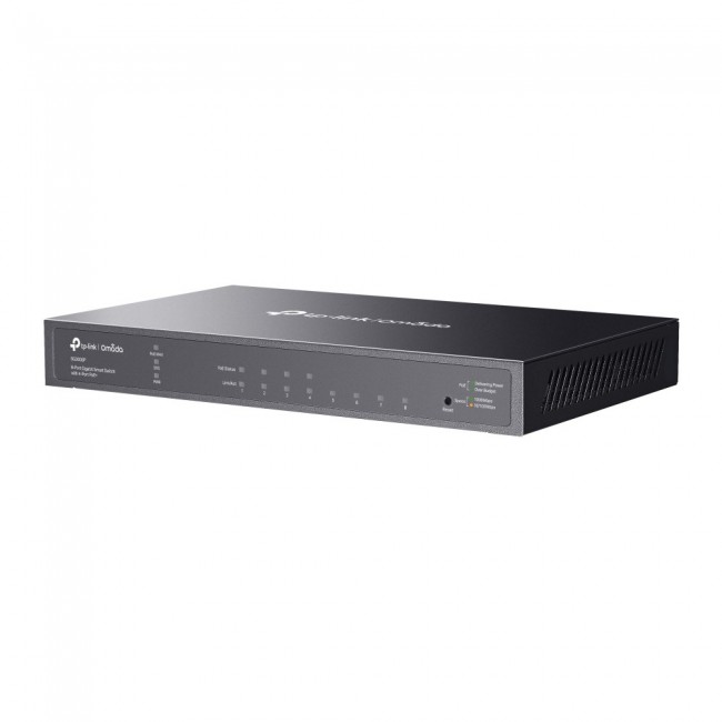 TP-Link Omada 8-Port Gigabit Smart Switch with 4-Port PoE+ TP-Link Omada 8-Port Gigabit Smart Switch with 4-Port PoE+