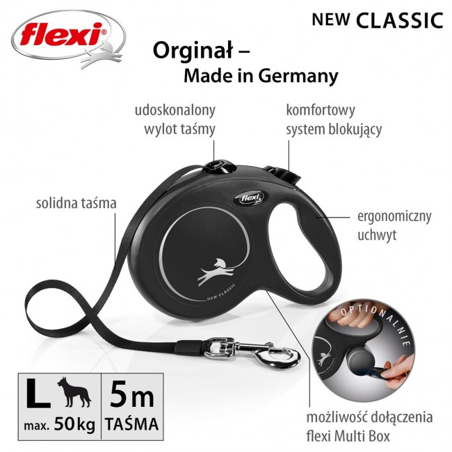 Flexi New Classic Dog Retractable lead 5 m Flexi New Classic Dog Retractable lead 5 m