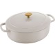 BALLARINI BELLAMONTE Cast iron pot oval 4.5 ltr, ivory BALLARINI BELLAMONTE Cast iron pot oval 4.5 ltr, ivory