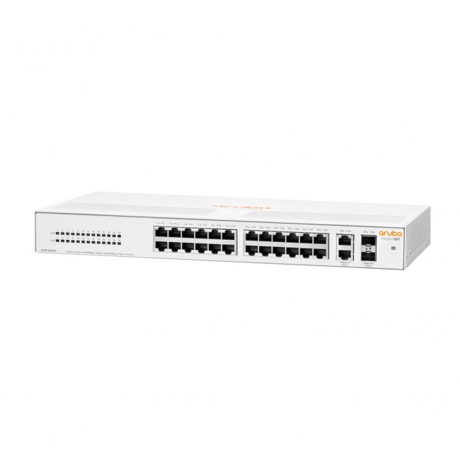 HPE Aruba Networking Aruba Instant On 1430 26G 2SFP Unmanaged L2 Gigabit Ethernet (10/100/1000) 1U HPE Aruba Networking Aruba Instant On 1430 26G 2SFP Unmanaged L2 Gigabit Ethernet (10/100/1000) 1U