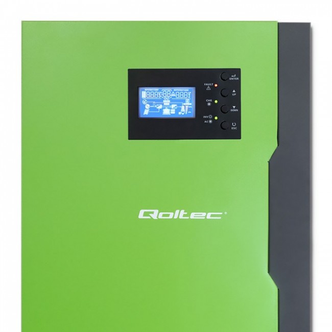 Qoltec 3,5kW | 100A | 24V | MPPT | Sin Qoltec 3,5kW | 100A | 24V | MPPT | Sin