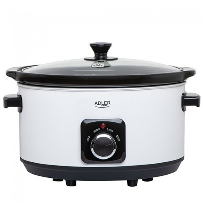 Adler AD 6413W slow cooker 5.8 L 290 W White, Black Adler AD 6413W slow cooker 5.8 L 290 W White, Black