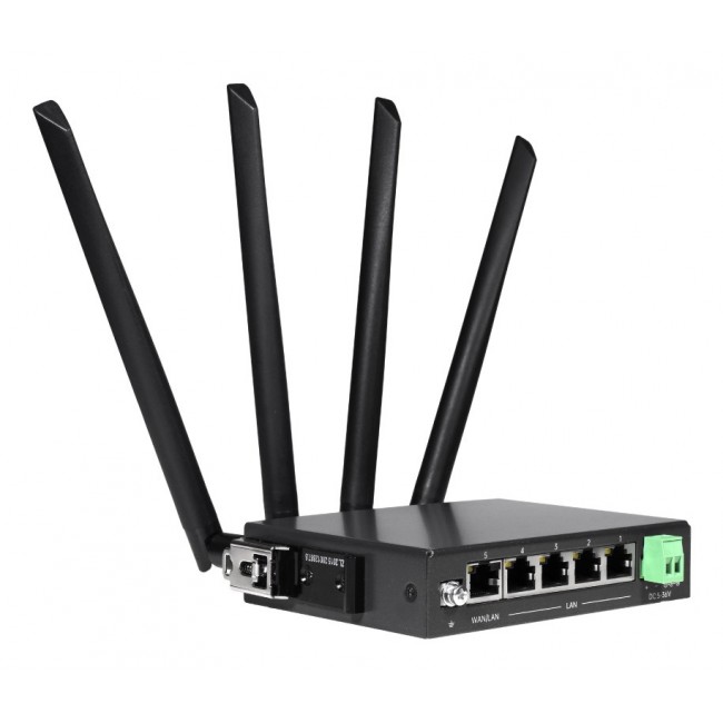 Edimax D4G-7459AC wireless router Dual-band (2.4 GHz / 5 GHz) 4G Black