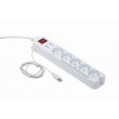 Gembird PCW-MS2G surge protector White 5 AC outlet(s) 250 V 1.8 m
