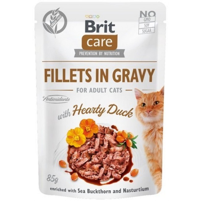 BRIT Care Fillets in Gravy duck fillets in sauce - wet cat food - 85 g