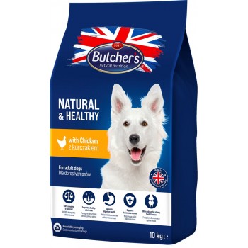 BUTCHER'S Natural&Healthy with chicken - dry dog food - 10 kg