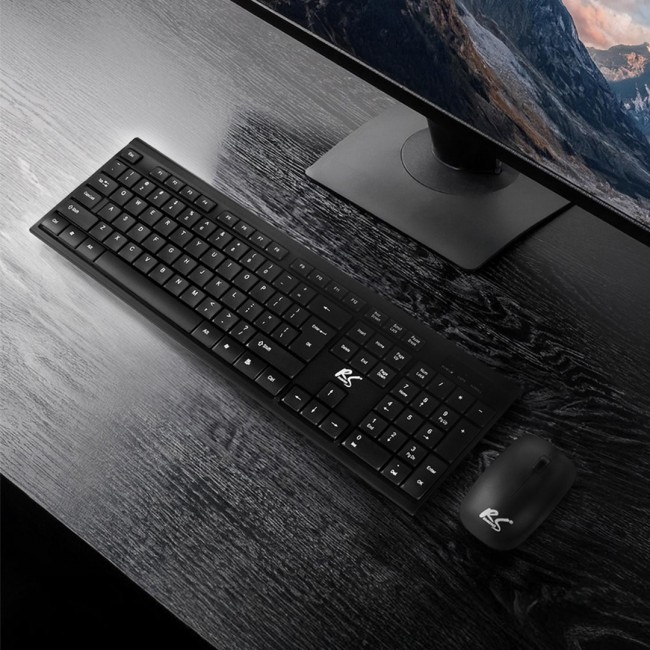 NanoRS Wireless Keyboard and Mouse Combo with Ergonomic Design RS580 for Smooth and Efficient Use NanoRS Wireless Keyboard and Mouse Combo with Ergonomic Design RS580 for Smooth and Efficient Use