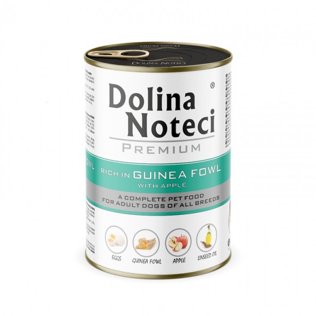 DOLINA NOTECI Premium Rich in guinea fowl with apple - wet dog food - 400g DOLINA NOTECI Premium Rich in guinea fowl with apple - wet dog food - 400g
