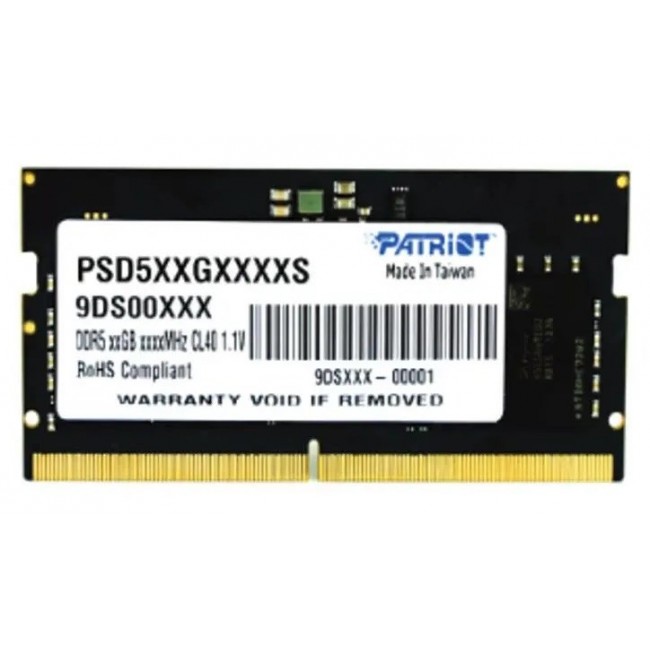 Patriot SO-DIMM DDR5 32GB 4800MHz Bulk Patriot SO-DIMM DDR5 32GB 4800MHz Bulk
