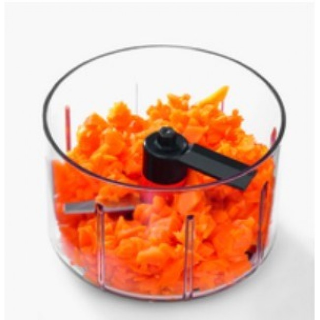 R SLE 16272 manual food chopper Black, Red, Stainless steel, Transparent